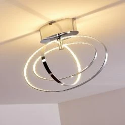 Hofstein Ringos Deckenleuchte LED Chrom, 1-flammig -Bürolampen Verkäufe ringos deckenleuchte h165691 do1 6