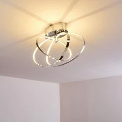 Hofstein Ringos Deckenleuchte LED Chrom, 1-flammig -Bürolampen Verkäufe ringos deckenleuchte h165691 do1 9