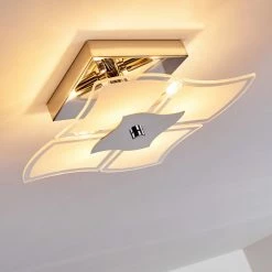 Hofstein Rom Deckenleuchte Chrom, 4-flammig -Bürolampen Verkäufe rom deckenleuchte w29356f 3 2