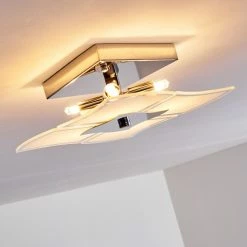 Hofstein Rom Deckenleuchte Chrom, 4-flammig -Bürolampen Verkäufe rom deckenleuchte w29356f 3 8