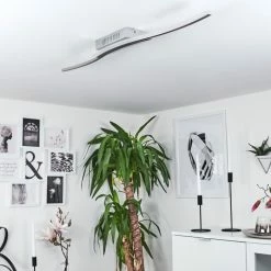 Hofstein Rosselo Deckenleuchte LED Nickel-Matt, 1-flammig -Bürolampen Verkäufe rosselo deckenleuchte h167534 11