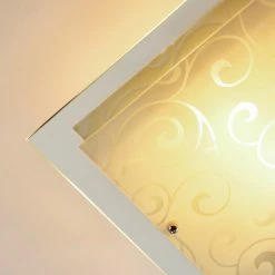 Hofstein Rusty Deckenleuchte Grau, Transparent, Klar, 2-flammig -Bürolampen Verkäufe rusty deckenleuchte h01 13