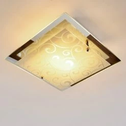 Hofstein Rusty Deckenleuchte Grau, Transparent, Klar, 2-flammig -Bürolampen Verkäufe rusty deckenleuchte h01 6