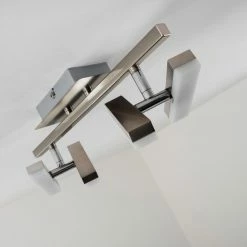 Hofstein Sakami Deckenleuchte LED Nickel-Matt, 4-flammig -Bürolampen Verkäufe sakami deckenleuchte h3000557 16