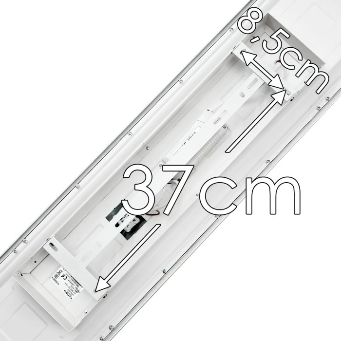 Hofstein Salmi Deckenpanel LED Weiß, 1-flammig 14 Hofstein Salmi Deckenpanel LED Weiß, 1-flammig – Bild 14