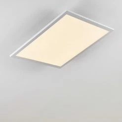 Hofstein Salmi Deckenpanel LED Aluminium, Weiß, 1-flammig, Fernbedienung -Bürolampen Verkäufe salmi deckenpanel h3311974 15
