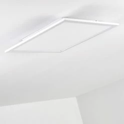 Hofstein Salmi Deckenpanel LED Aluminium, Weiß, 1-flammig, Fernbedienung -Bürolampen Verkäufe salmi deckenpanel h3311974 16