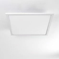 Hofstein Salmi Deckenpanel LED Aluminium, Weiß, 1-flammig, Fernbedienung -Bürolampen Verkäufe salmi deckenpanel h3311974 3