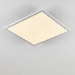 Hofstein Salmi Deckenpanel LED Aluminium, Weiß, 1-flammig, Fernbedienung -Bürolampen Verkäufe salmi deckenpanel h3311974 9