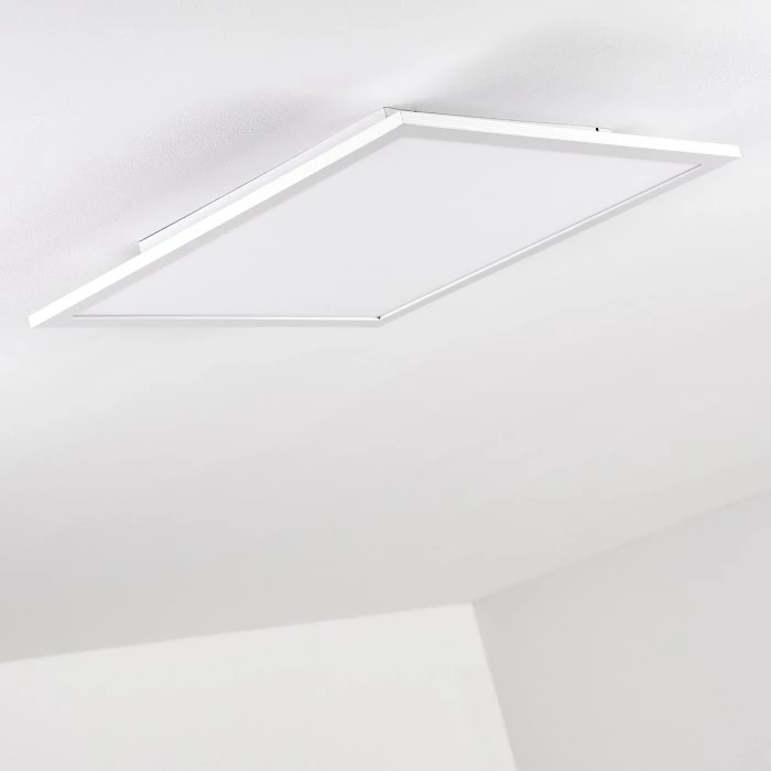 Hofstein Salmi Deckenpanel LED Aluminium, Weiß, 1-flammig, Fernbedienung 17 Hofstein Salmi Deckenpanel LED Aluminium, Weiß, 1-flammig, Fernbedienung – Bild 17