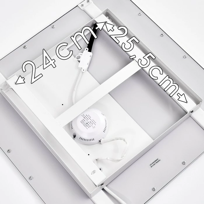 Hofstein Salmi Deckenpanel LED Aluminium, Weiß, 1-flammig, Fernbedienung 20 Hofstein Salmi Deckenpanel LED Aluminium, Weiß, 1-flammig, Fernbedienung – Bild 20