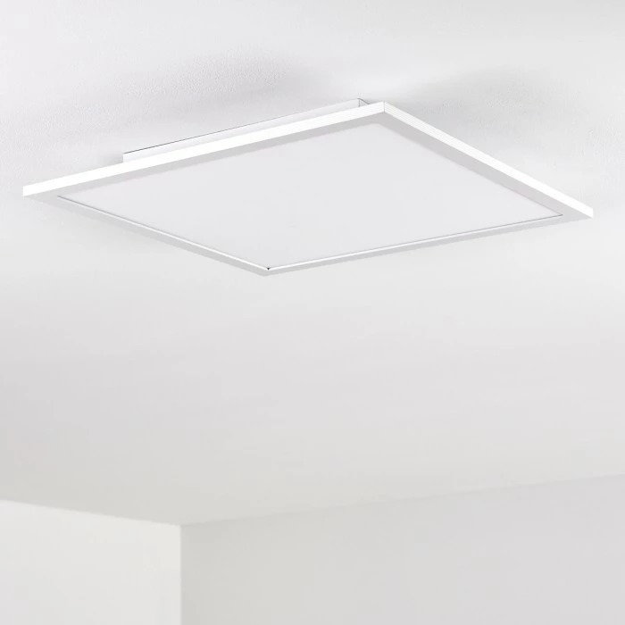 Hofstein Salmi Deckenpanel LED Aluminium, Weiß, 1-flammig, Fernbedienung 6 Hofstein Salmi Deckenpanel LED Aluminium, Weiß, 1-flammig, Fernbedienung – Bild 6