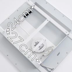 Hofstein Salmi Deckenpanel LED Weiß, 1-flammig, Fernbedienung, Farbwechsler -Bürolampen Verkäufe salmi deckenpanel h3325452 17