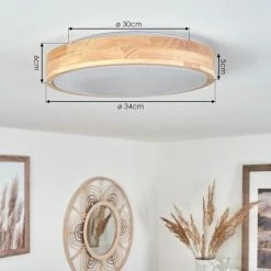 Hofstein Samaira Deckenleuchte LED Weiß, 1-flammig 13 Hofstein Samaira Deckenleuchte LED Weiß, 1-flammig -Bürolampen Verkäufe samaira deckenleuchte h3446041 3