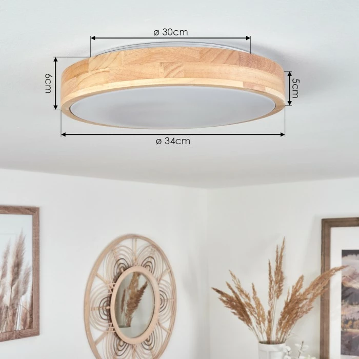 Hofstein Samaira Deckenleuchte LED Weiß, 1-flammig 4 Hofstein Samaira Deckenleuchte LED Weiß, 1-flammig – Bild 4