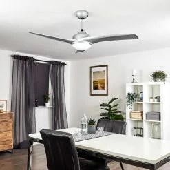 Hofstein Sanford Deckenventilator Silber, 1-flammig, Fernbedienung 32 Hofstein Sanford Deckenventilator Silber, 1-flammig, Fernbedienung -Bürolampen Verkäufe sanford deckenventilator h3375570 13