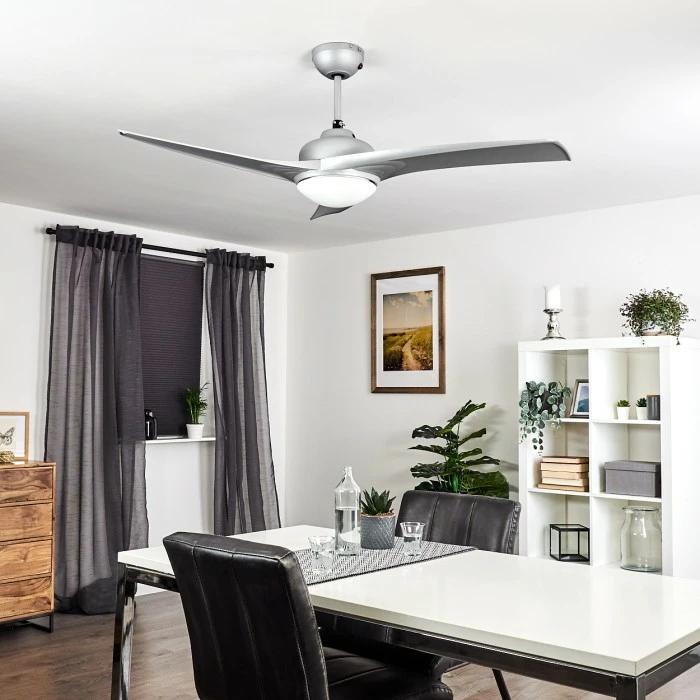 Hofstein Sanford Deckenventilator Silber, 1-flammig, Fernbedienung 14 Hofstein Sanford Deckenventilator Silber, 1-flammig, Fernbedienung – Bild 14