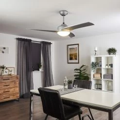 Hofstein Sanford Deckenventilator Silber, 1-flammig, Fernbedienung 22 Hofstein Sanford Deckenventilator Silber, 1-flammig, Fernbedienung -Bürolampen Verkäufe sanford deckenventilator h3375570 3