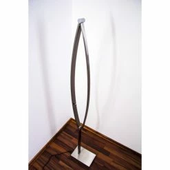 Hofstein Santa Marta Stehleuchte LED Nickel-Matt, Chrom, 1-flammig -Bürolampen Verkäufe santa marta stehleuchte h3003121 9