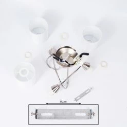 Hofstein Saura Deckenleuchte Nickel-Matt, 3-flammig -Bürolampen Verkäufe saura deckenleuchte h3434512 4