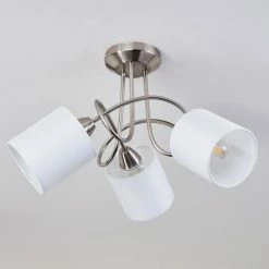 Hofstein Saura Deckenleuchte Nickel-Matt, 3-flammig -Bürolampen Verkäufe saura deckenleuchte h3434512 7