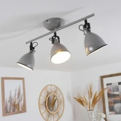 Hofstein Selki Deckenleuchte Grau, 3-flammig -Bürolampen Verkäufe selki deckenleuchte h3018958 8