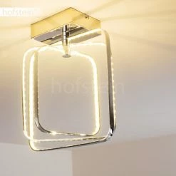Hofstein Sepino Deckenleuchte LED Chrom, 1-flammig -Bürolampen Verkäufe sepino deckenleuchte h165929 12