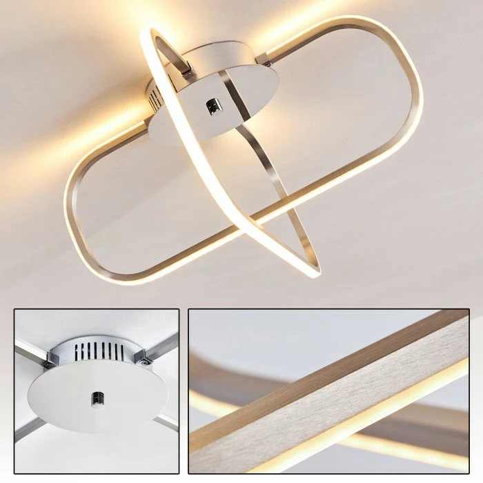 Hofstein Serre Deckenleuchte LED Chrom, 1-flammig 19 Hofstein Serre Deckenleuchte LED Chrom, 1-flammig – Bild 19