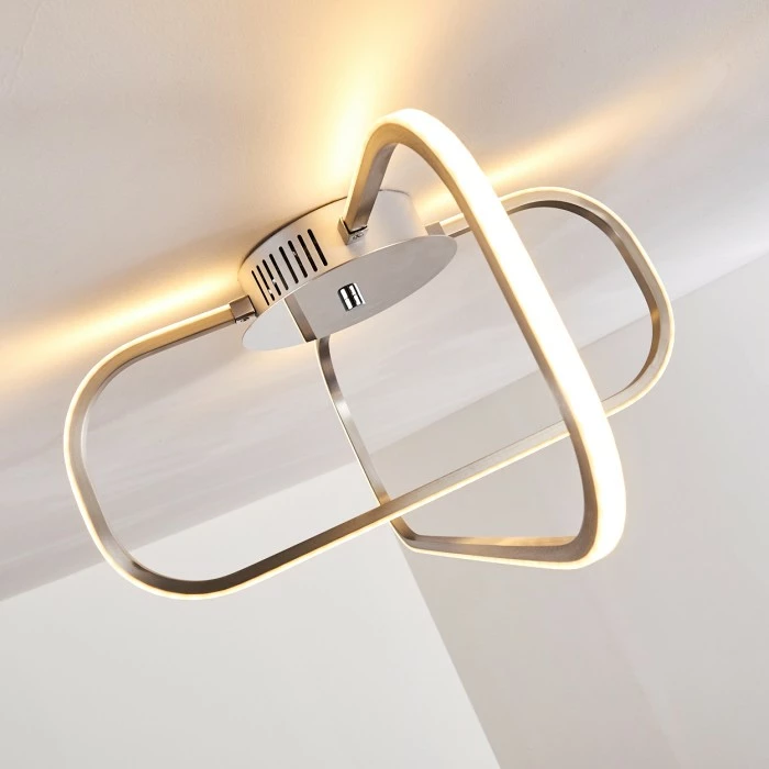 Hofstein Serre Deckenleuchte LED Chrom, 1-flammig 9 Hofstein Serre Deckenleuchte LED Chrom, 1-flammig – Bild 9