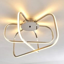 Hofstein Serre Deckenleuchte LED Chrom, 1-flammig -Bürolampen Verkäufe serre deckenleuchte h167510 12