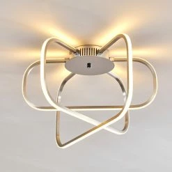 Hofstein Serre Deckenleuchte LED Chrom, 1-flammig -Bürolampen Verkäufe serre deckenleuchte h167510 14