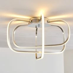 Hofstein Serre Deckenleuchte LED Chrom, 1-flammig -Bürolampen Verkäufe serre deckenleuchte h167510 15