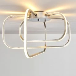 Hofstein Serre Deckenleuchte LED Chrom, 1-flammig -Bürolampen Verkäufe serre deckenleuchte h167510 16