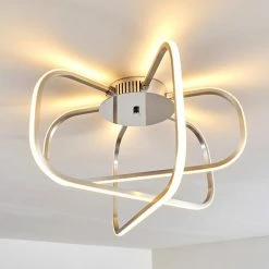 Hofstein Serre Deckenleuchte LED Chrom, 1-flammig -Bürolampen Verkäufe serre deckenleuchte h167510 2