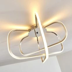 Hofstein Serre Deckenleuchte LED Chrom, 1-flammig -Bürolampen Verkäufe serre deckenleuchte h167510 7