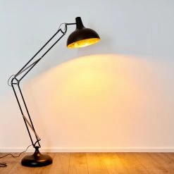 Hofstein Sharif Stehleuchte Schwarz, 1-flammig -Bürolampen Verkäufe sharif stehleuchte h3023297 11