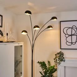 Hofstein Siamado Stehleuchte Schwarz, 5-flammig -Bürolampen Verkäufe siamado stehleuchte h3443613 6