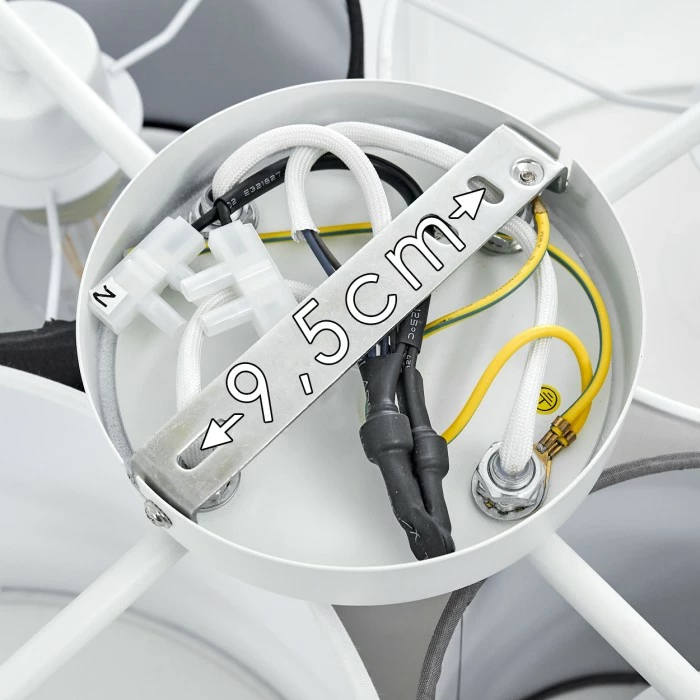 Hofstein Skelbaek Deckenleuchte Weiß, 4-flammig 3 Hofstein Skelbaek Deckenleuchte Weiß, 4-flammig – Bild 3