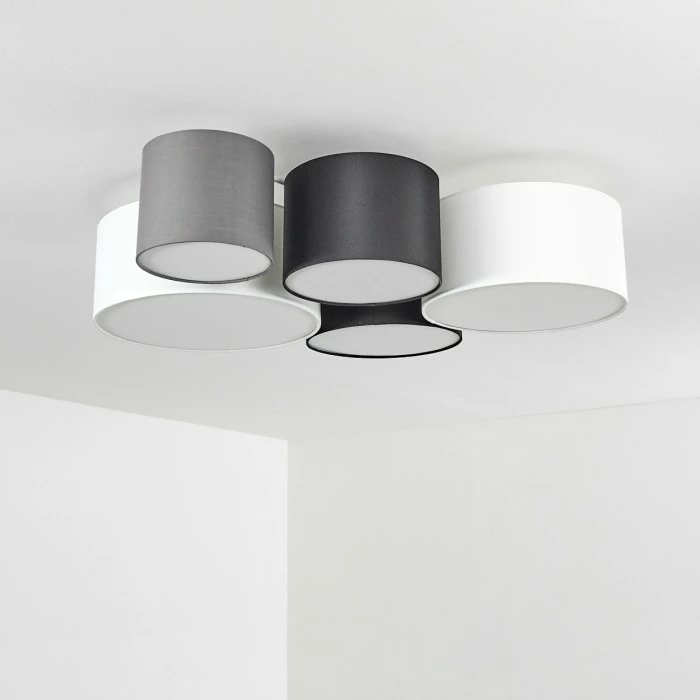 Hofstein Skelbaek Deckenleuchte Weiß, 5-flammig 18 Hofstein Skelbaek Deckenleuchte Weiß, 5-flammig – Bild 18