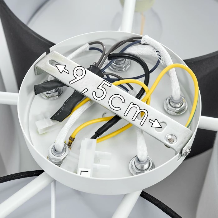 Hofstein Skelbaek Deckenleuchte Weiß, 5-flammig 3 Hofstein Skelbaek Deckenleuchte Weiß, 5-flammig – Bild 3