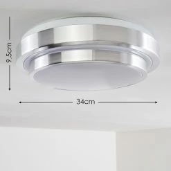 Hofstein Sora Deckenleuchte LED Weiß, 1-flammig -Bürolampen Verkäufe sora deckenleuchte h166087 1