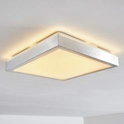 Hofstein Sora Deckenleuchte LED Nickel-Matt, 1-flammig -Bürolampen Verkäufe sora deckenleuchte h166094 9