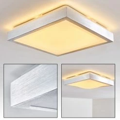 Hofstein Sora Deckenleuchte LED Nickel-Matt, 1-flammig