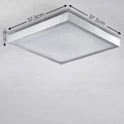 Hofstein Sora Deckenleuchte LED Nickel-Matt, 1-flammig -Bürolampen Verkäufe sora deckenleuchte h166117 1