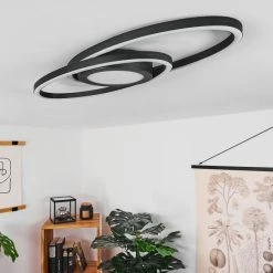 Hofstein Sorte Deckenleuchte LED Schwarz, Weiß, 1-flammig -Bürolampen Verkäufe sorte deckenleuchte h3438633 9