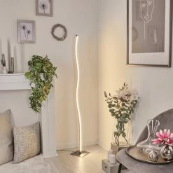 Hofstein Soyo Stehleuchte LED Nickel-Matt, 1-flammig -Bürolampen Verkäufe soyo stehleuchte h3266250 do4 10