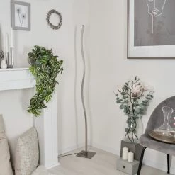 Hofstein Soyo Stehleuchte LED Nickel-Matt, 1-flammig -Bürolampen Verkäufe soyo stehleuchte h3266250 do4 11