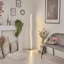 Hofstein Soyo Stehleuchte LED Nickel-Matt, 1-flammig -Bürolampen Verkäufe soyo stehleuchte h3266250 do4 8