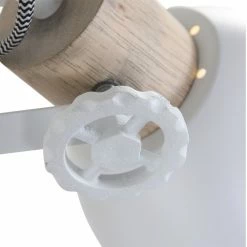 Steinhauer Gearwood Tischleuchte Weiß, Holz dunkel, 1-flammig -Bürolampen Verkäufe steinhauer gearwood tischleuchte 2665w 10