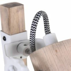 Steinhauer Gearwood Tischleuchte Weiß, Holz dunkel, 1-flammig -Bürolampen Verkäufe steinhauer gearwood tischleuchte 2665w 9